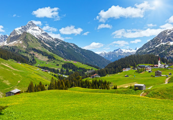 Alpine view (Vorarlberg,Austria) - obrazy, fototapety, plakaty
