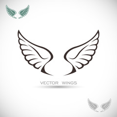 Label with wings
