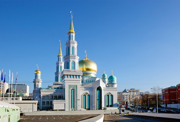 Fototapeta na wymiar Московская соборная мечеть