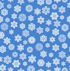 snow flakes background seamless
