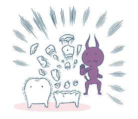 歯を破壊する虫歯菌