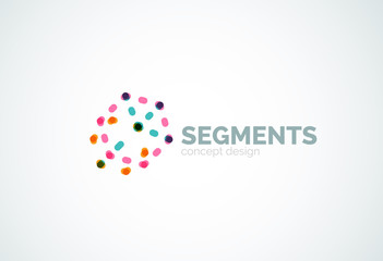 Vector outline minimal abstract geometric logo