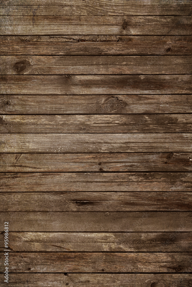 Wall mural wooden background