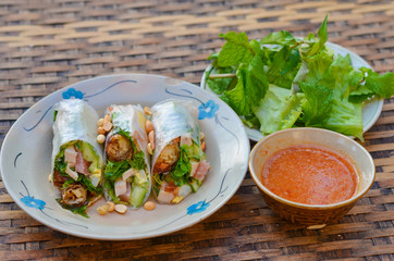vietnam spring roll in Mui Ne, Phan Thiet