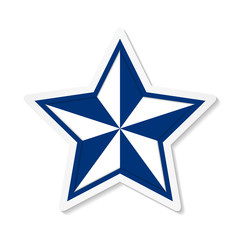 Star – Blue sticker icon
