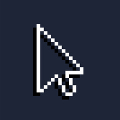 Pixel arrow cursor icon