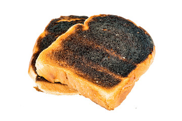 Verbrannte Toast Brotscheiben