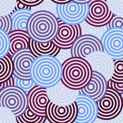 Different color circles seamless vector pattern design.