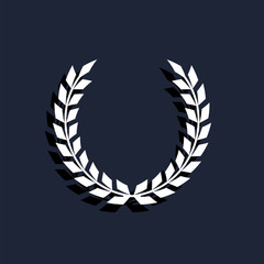 foliate wreath icon