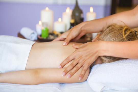 Little Girl Receiving Massage