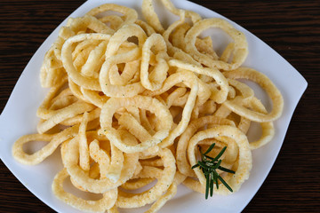 Fried onion rings