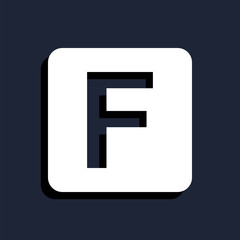 Fototapeta premium icon facebook