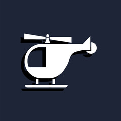 icon helicopter profile
