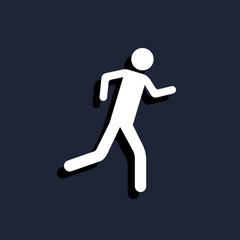 Fototapeta na wymiar icon man running