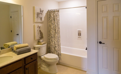 Small Well Decorated Bathroom
