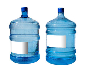 Big bottle of water isolated on a white background