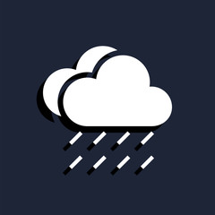 rain cloud meteo icon