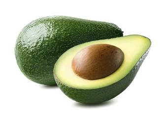 Avocado horizontal 10 isolated on white background © yggdrasil