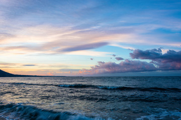 Early morning on the sea near Gagra, Abkhazia.