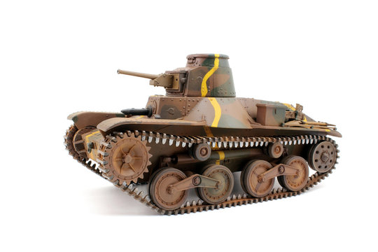 A scale model of a Japanese tank