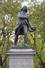 Fototapeta premium Statue, Rouget de Lisle, Choisy le Roi, 94, Val de Marne