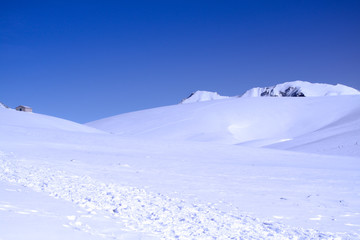 Fototapeta na wymiar snow in mountain
