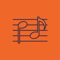 Vector music icon 
