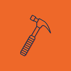Vector hammer icon 