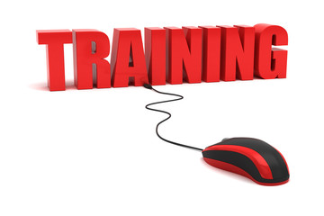 Fototapeta premium Online training concept