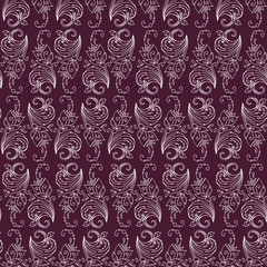 Vegetable sammles pattern.Template for print wrapping paper, textiles, fabrics and background screen.Wine red