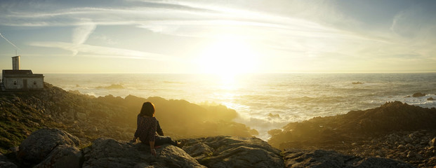 woman watching