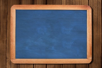 A chalkboard on a table