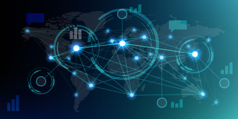 Futuristic HUD infographics