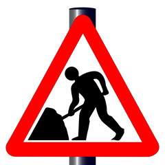 Roadworks Traffic Sign