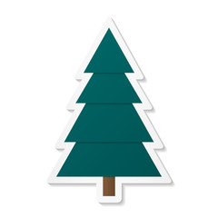 Conifer – Green sticker icon