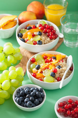 healthy breakfast quinoa with fruits berry nectarine blueberry g