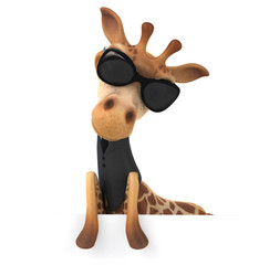 Obraz premium Fun giraffe
