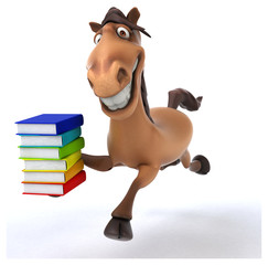 Naklejka premium Fun horse