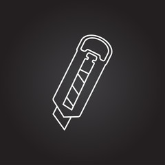 Vector knife icon 