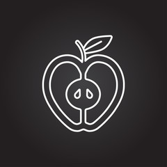 Vector apple icon 