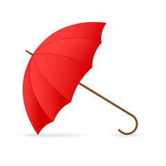 Red umbrella.