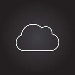 Fototapeta premium Vector cloud icon 