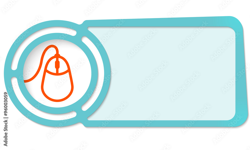 Aufkleber abstract frame for your text and mouse