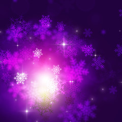 Fototapeta na wymiar Snow Purple Background