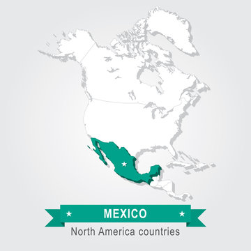 Mexico. All the countries of North America.