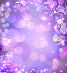 Fototapeta na wymiar background with soft lilac and light blue colors. Holyday background