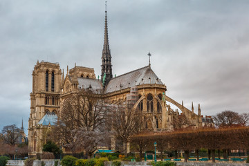 Fototapeta na wymiar Cathedral of Notre Dame de Paris 