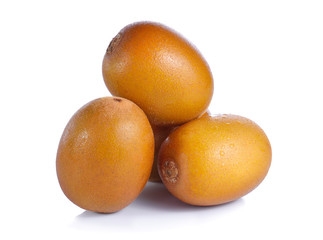 Golden Kiwi fruit isolated on white background