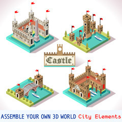 Castle 03 Tiles Isometric