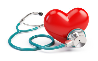 stetoscope and heart